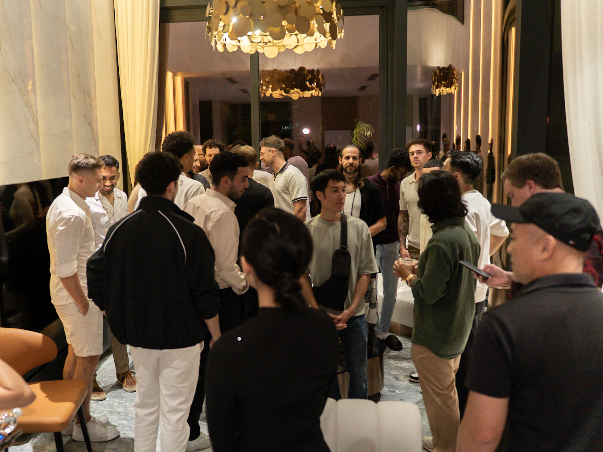 Candid moment between ecommerce founders at EcomCure ECOM Villa Event Da Nang