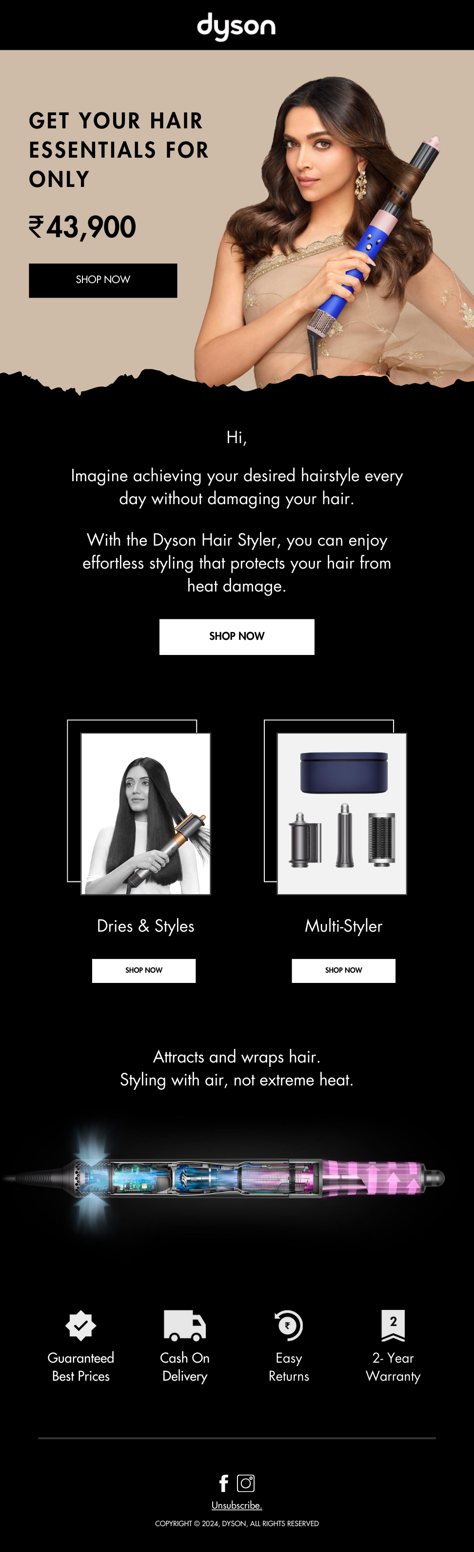 Dyson — Hair Essentials Campaign